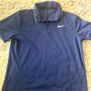 Navy Nike-Dry Fit Polo